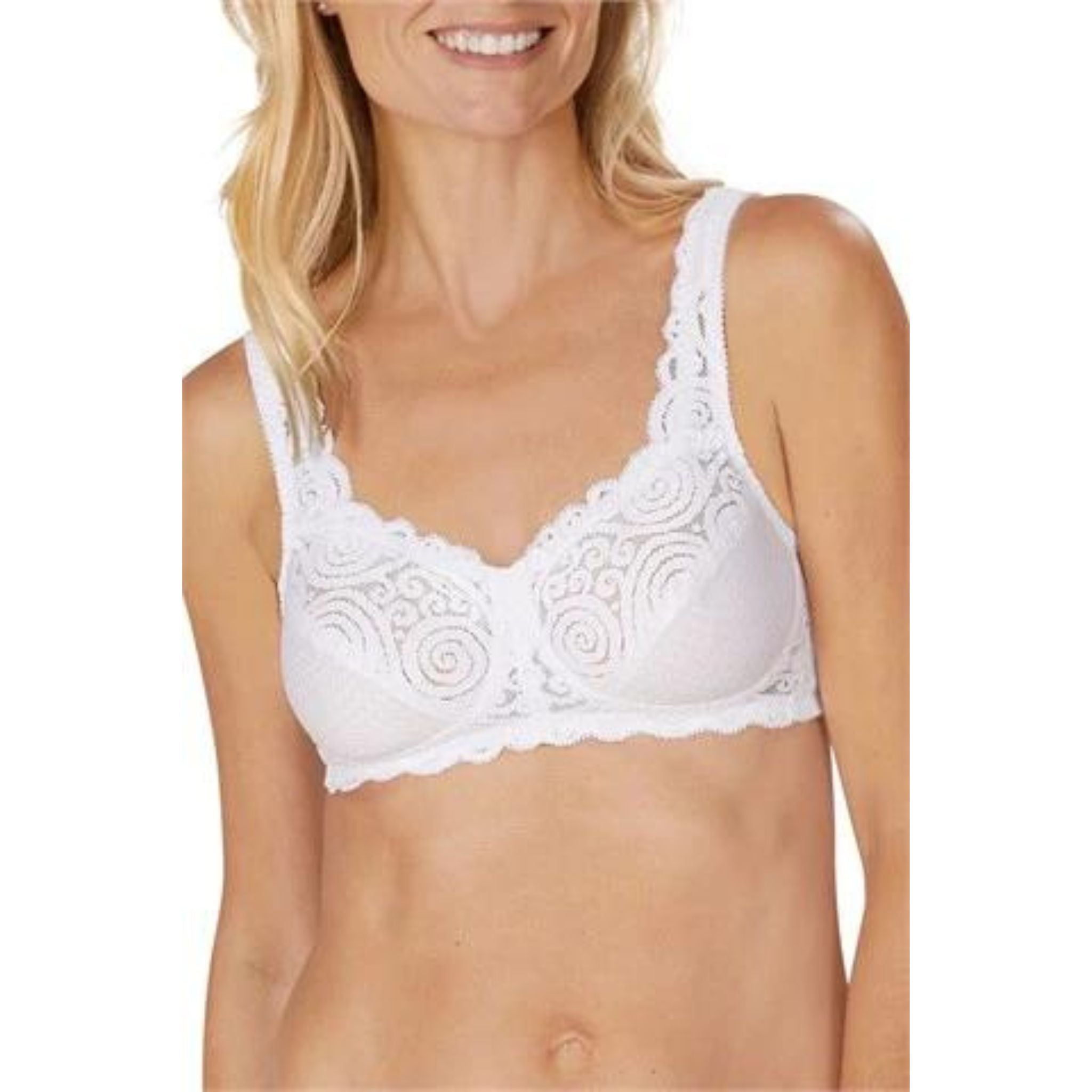 This is one of the longest-serving bras in Amoena's Range and for good reason! It's made from a stretchy lace cotton which makes it cool and very comfortable - ideal if you prefer a lighter weight bra.