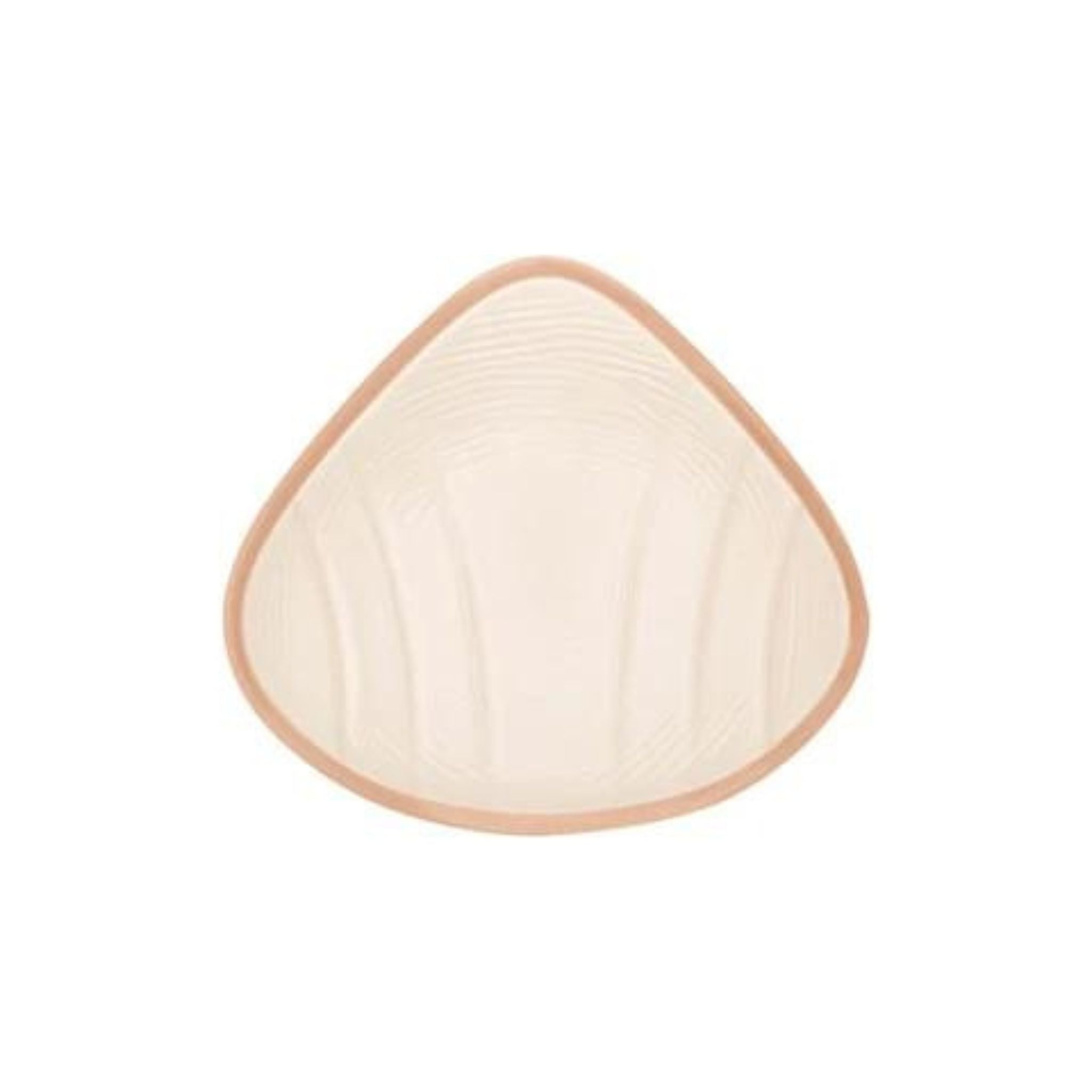 New ultra lightweight silicone formulation makes the weight of the form nearly 40 % less than standard silicone forms of the same shapes and size, while maintaining standards for durability. Slightly firmer lightweight silicone in the back layer helps stabilise the form when worn in a bra pocket. Patented Comfort+ temperature-equalising material integrated into the back layer regulates fluctuations in body heat to help reduce perspiration behind the form.