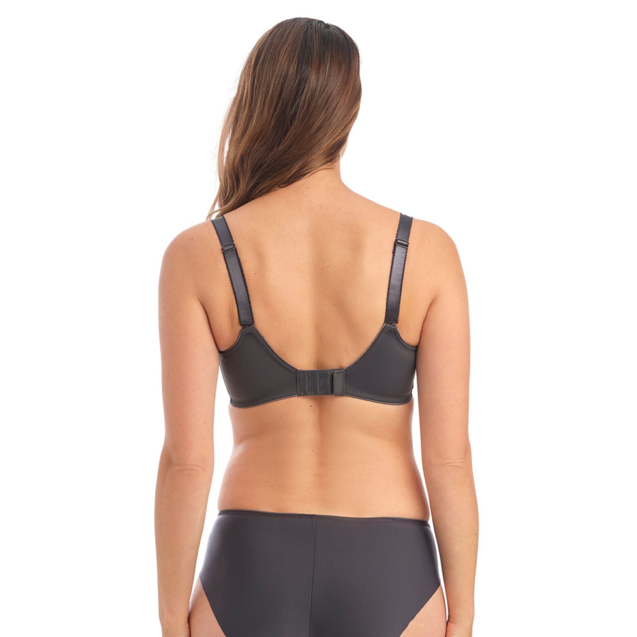 Capture contemporary design with Envisage, now available in a deep Slate colourway. Featuring a subtle shimmer across an on-trend snake effect design, the Full Cup Side Support Bra offers a fuller coverage and three piece cups to provide uplift and support, perfect for every day.