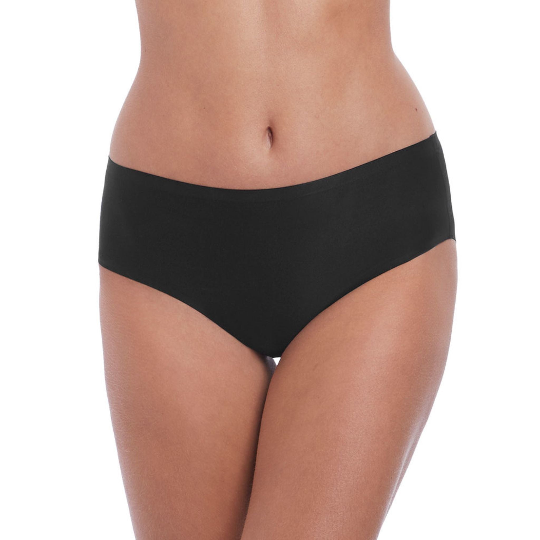Curated from a super soft fabric and bonded with stitch-free technology, Smoothease’s second skin feel will guarantee you an exceptionally smooth finish under clothes. With optimal stretch, the Invisible Stretch Brief is one-size-fits-all, offering a comfortable alternative to match with other Fantasie products. Average coverage brief Soft handle fabric for smooth second skin feel Clean cut and stitch free with bonded seams for a complete no show finish