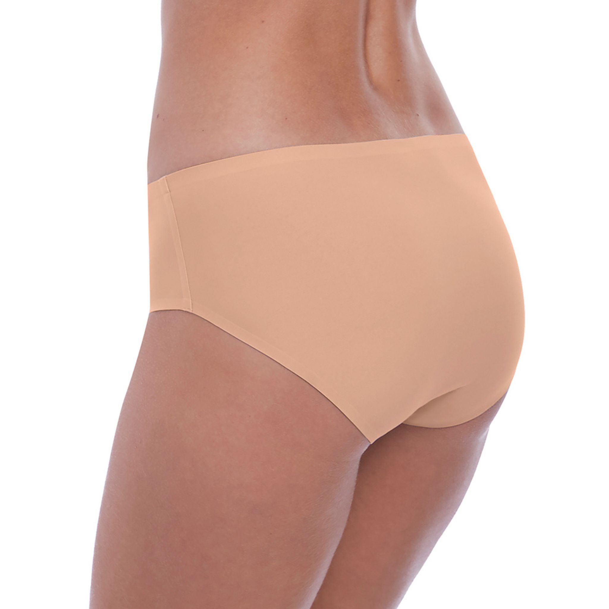 Curated from a super soft fabric and bonded with stitch-free technology, Smoothease’s second skin feel will guarantee you an exceptionally smooth finish under clothes. With optimal stretch, the Invisible Stretch Brief is one-size-fits-all, offering a comfortable alternative to match with other Fantasie products. Average coverage brief Soft handle fabric for smooth second skin feel Clean cut and stitch free with bonded seams for a complete no show finish