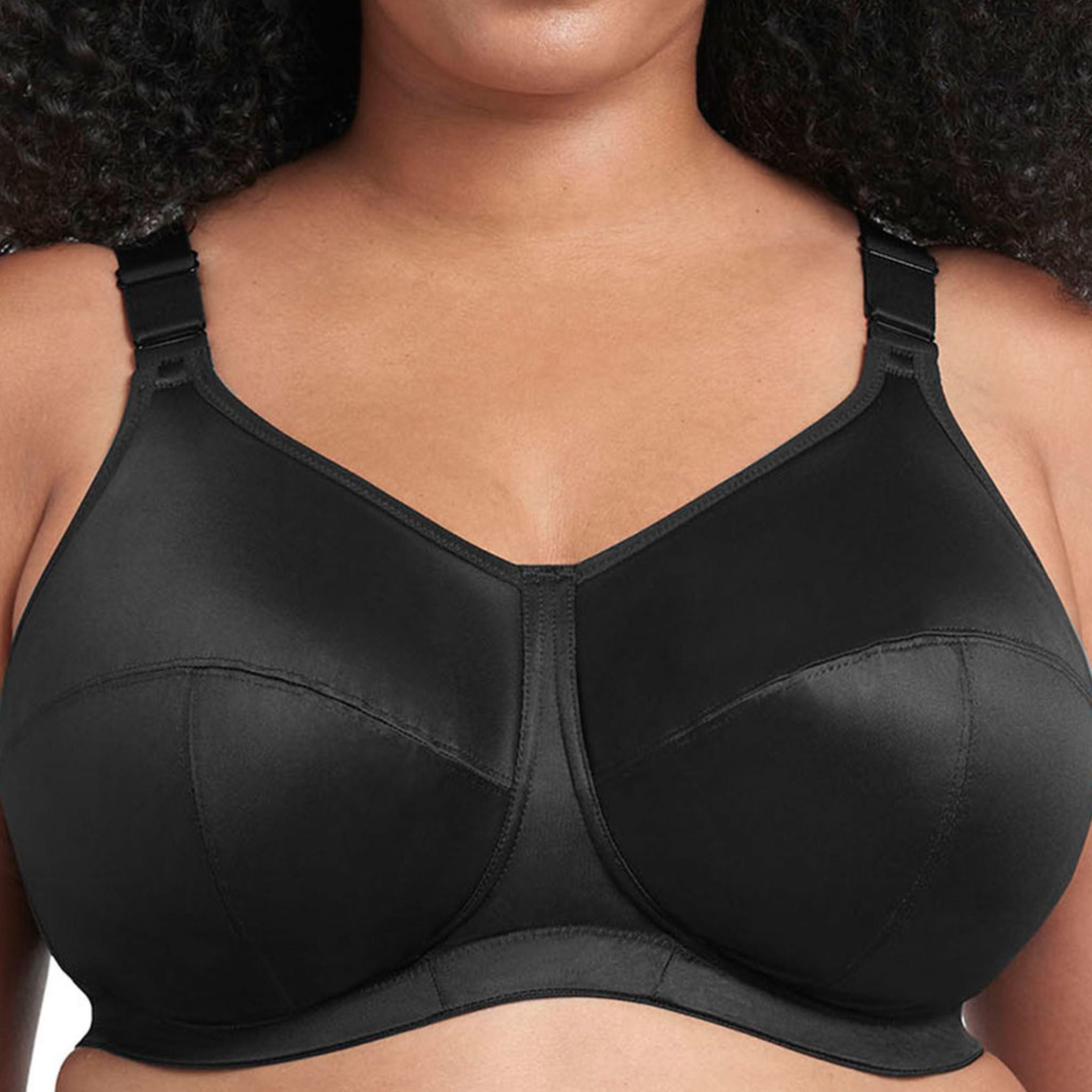 Enjoy complete comfort with the Celeste Soft Cup Bra in Black. Created from a smooth simplex fabric, it offers all-day support and shaping without an underwire, while dual slide adjusters on the front and back of the straps make it easy to adjust.