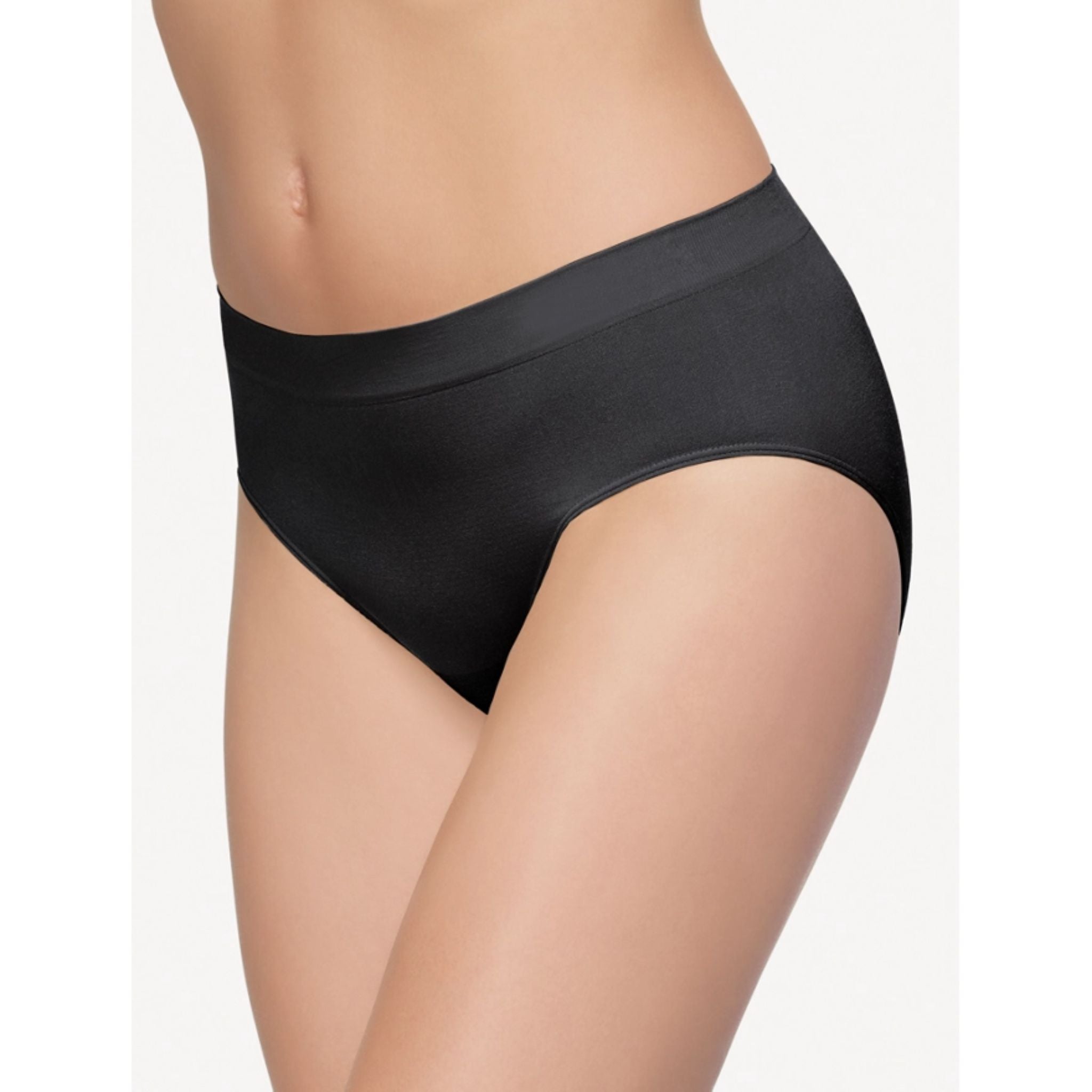 The perfect everyday panty because it’s smooth and seam-free. Part of Wacoal's best-selling collection with fabric so soft you’ll never want to take it off. When you want to slip into something comfortable, try our B-Smooth Seamless Brief. This panty will be the perfect companion to all the bottoms in your wardrobe. Seamless brief Smooth, supportive nylon/Lycra fabric Clothes glide easily over panty for a sleek look Traditional leg Totally seamless body Ruching knitted in derrière