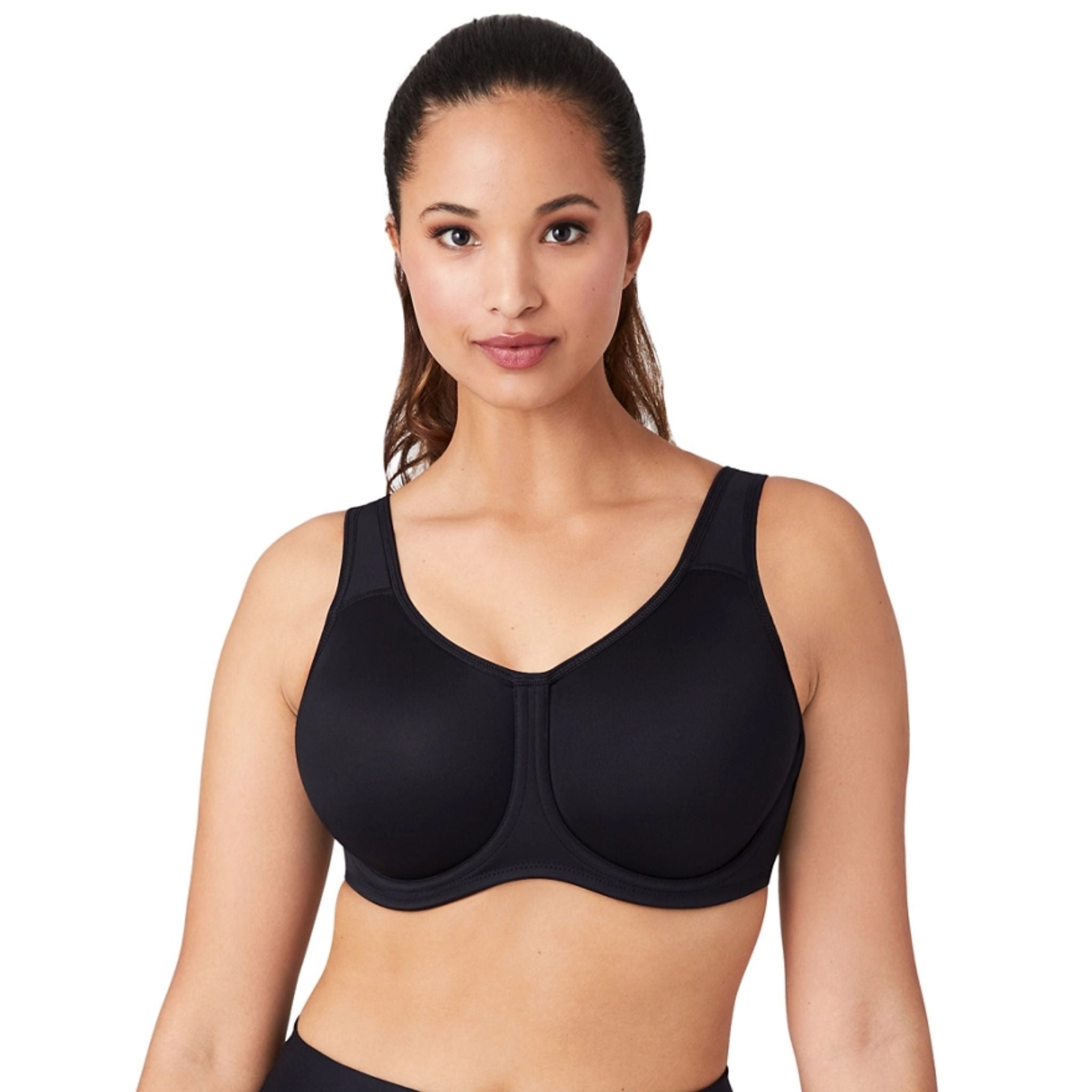 A sport bra like no other! Workout bra with a unique outside underwire minimizes bounce even during high-impact activities while it also delivers everyday comfort, so you never miss a beat! This underwire sport bra was specially designed to keep up with you no matter what moves you make.