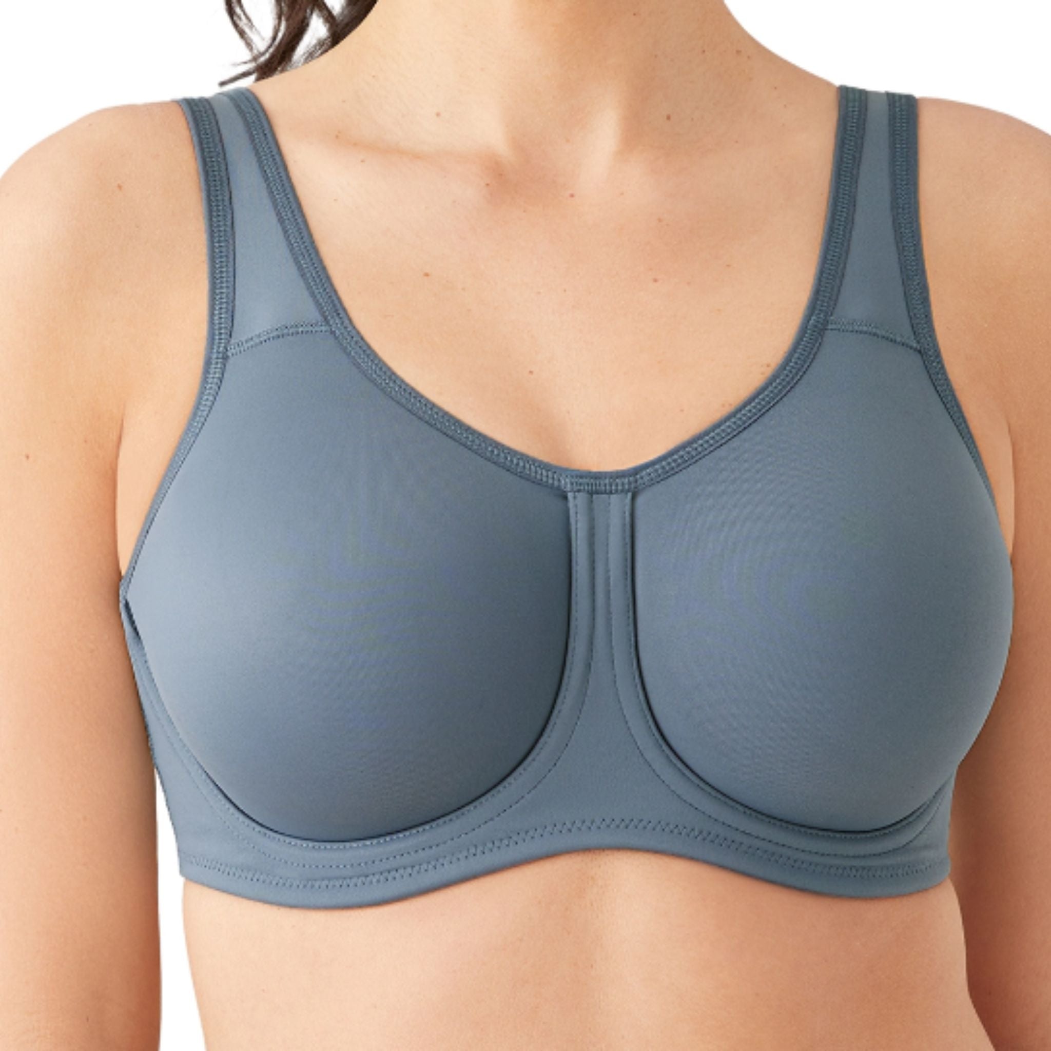 A sport bra like no other! Workout bra with a unique outside underwire minimizes bounce even during high-impact activities while it also delivers everyday comfort, so you never miss a beat! This underwire sport bra was specially designed to keep up with you no matter what moves you make.