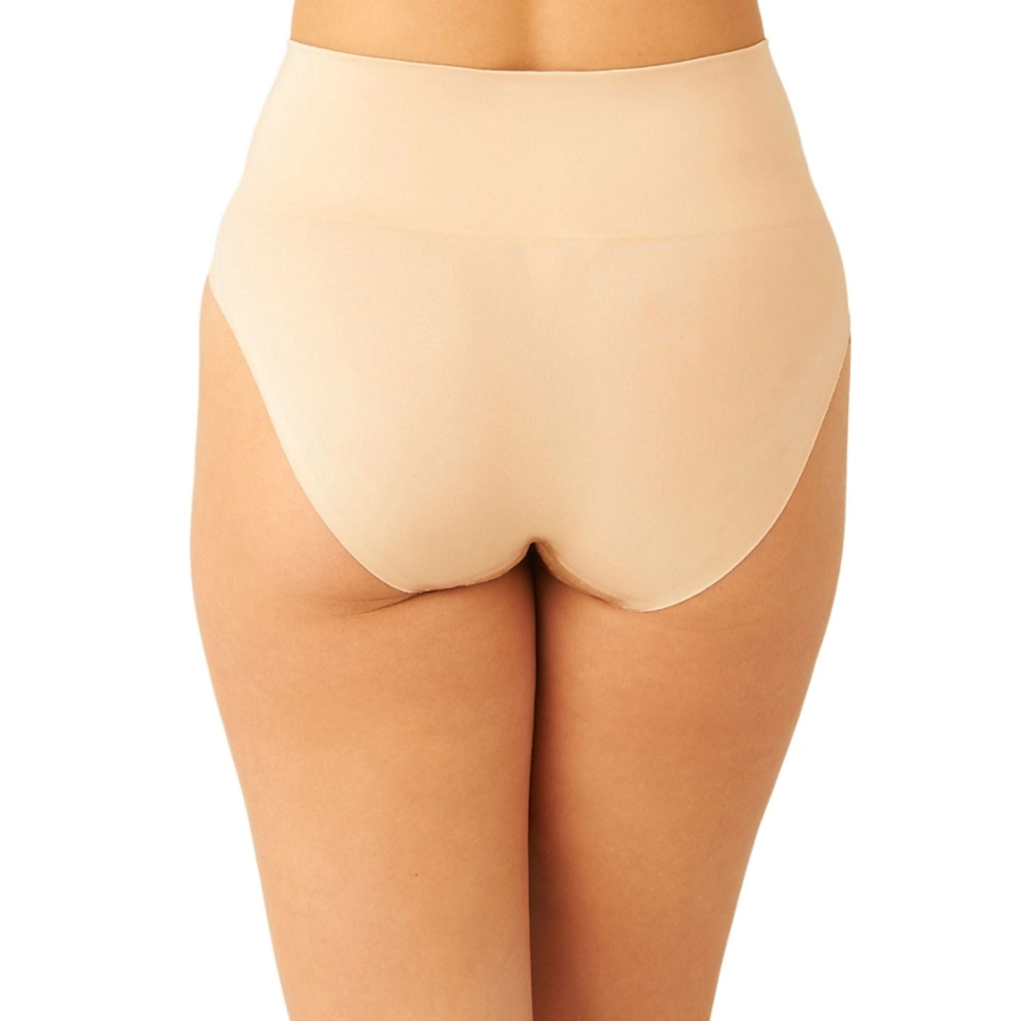 Smooth Series™ Shaping Hi-Cut gently flattens your tummy and virtually disappears under clothes, making it the perfect choice when you want a sleek look in an instant. Moderate control seamless shaping hi-cut brief Wide two-ply waistband for comfort and smoothing Bonded leg openings virtually disappear under clothing Cotton gusset 2 for $62 on full price colors Fabric content: Body: 80% Nylon/20% Spandex; Gusset Lining: 100% Cotton