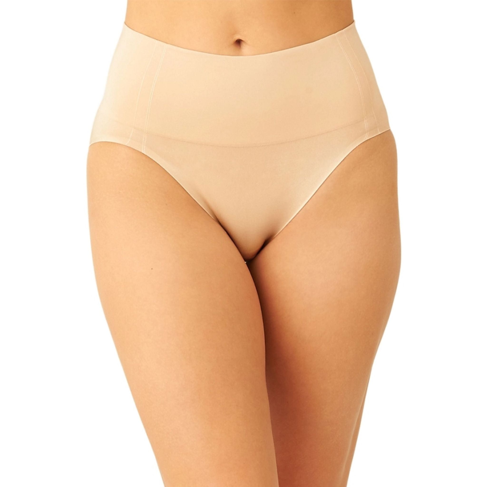 Smooth Series™ Shaping Hi-Cut gently flattens your tummy and virtually disappears under clothes, making it the perfect choice when you want a sleek look in an instant. Moderate control seamless shaping hi-cut brief Wide two-ply waistband for comfort and smoothing Bonded leg openings virtually disappear under clothing Cotton gusset 2 for $62 on full price colors Fabric content: Body: 80% Nylon/20% Spandex; Gusset Lining: 100% Cotton