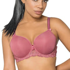 Moulded full coverage cup with geometric embrodidery accent at the bottom and along side. Ultra soft, underwire cups offer maximum support and all day comfort much needed in every women busy day. Fully adjustable, decorative straps with J- hook that converts to a racer back style in seconds. Smooth and seamless under your clothing is perfect for full busted and plus size women but not only. This bra offers amazing support, comfort and sophisticated look.