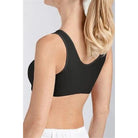 The popular Frances non-wired bra is available in black and white. Ideal for post-surgical or leisure wear, beloved by many because it fits so well and stays comfortable. Ultra-soft cotton fabric offers soothing comfort to sensitive skin, while the front fasteners are easy to use, even when your range of motion is diminished just after surgery.