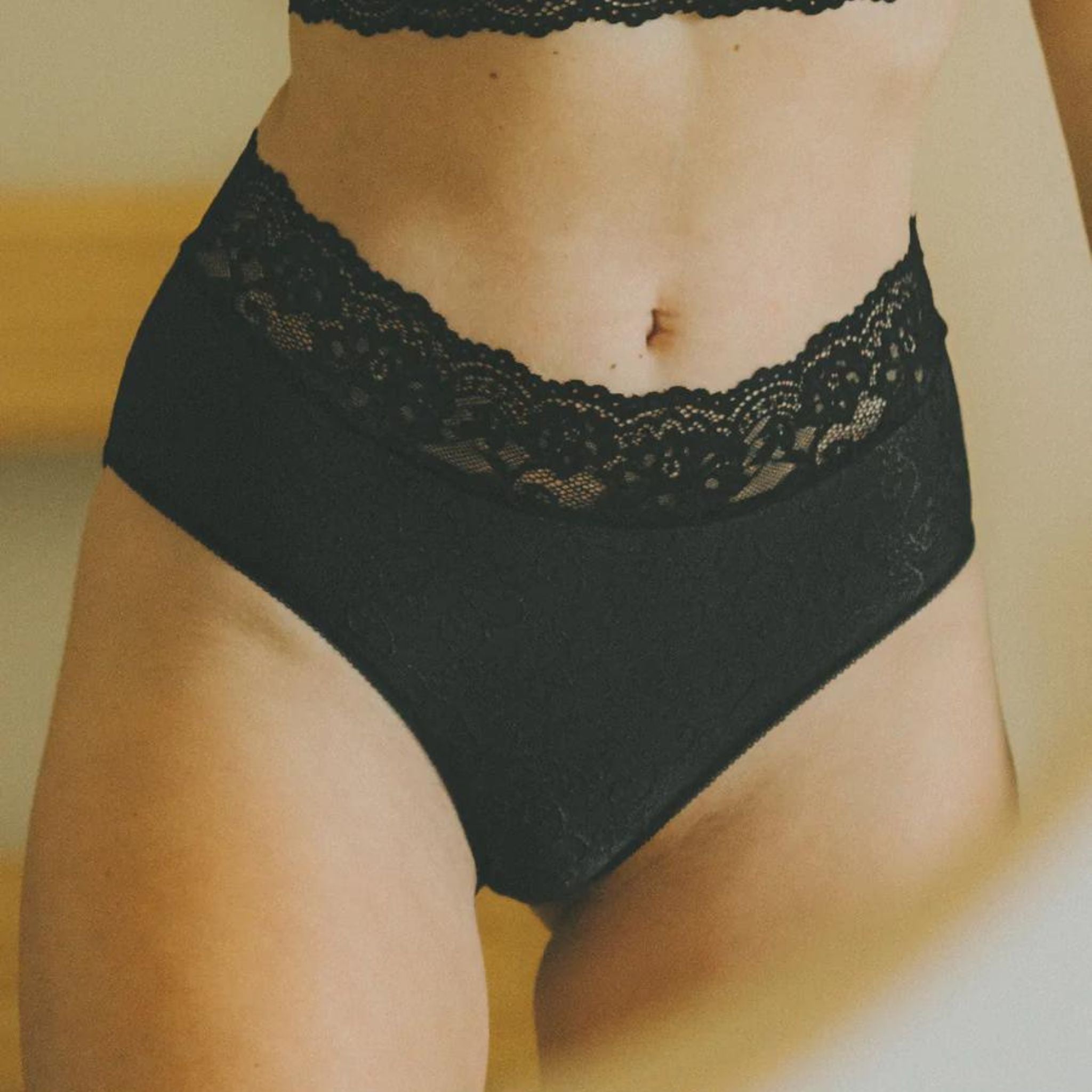 The classic and much loved Stacy Hipster Panty. Made in a smooth micro nylon jacquard fabric that provides unparalleled comfort, accented with a delicate floral lace.   Fabric: 100% Nylon  Machine wash. Delicate cycle. Hang to dry.  Made in Canada