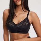 Combining support with unparalleled comfort, the Norah Wireless will be your new go-to, wirefree bra. The unique, internal seamed construction gives you the lift and shape of a cut and sewn, but the ultra flat overlay smooths everything out for an invisible look. Ultra soft lace and knit round out this comfort forward style.