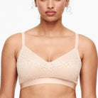 Combining support with unparalleled comfort, the Norah Wireless will be your new go-to, wirefree bra. The unique, internal seamed construction gives you the lift and shape of a cut and sewn, but the ultra flat overlay smooths everything out for an invisible look. Ultra soft lace and knit round out this comfort forward style.