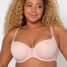 This convertible t-shirt bra provides all day comfort with smooth, lightweight cups and a small graduated bump pad for an uplifted shape. Perfect for any occasion, every day.   Smooth super soft lightweight cups   Graduated soft push-up pads give you a natural lift   Luxe power mesh wings offer back-smoothing and breathability  Fully adjustable Convertible back straps, wear cross-back or classic  