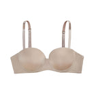 The "Sascha" bra gives a natural-looking curve and can be worn as a strapless push-up bra or an every day bra with the additional straps. The smooth microfiber appears seamless under clothes. The removable push-up padding makes this must-have bra versatile and a welcome addition to any petite woman's lingerie wardrobe. "Sascha" is also the perfect foundation bra for any formal dress or bridalwear. Finally, a strapless bra in a small bra size!